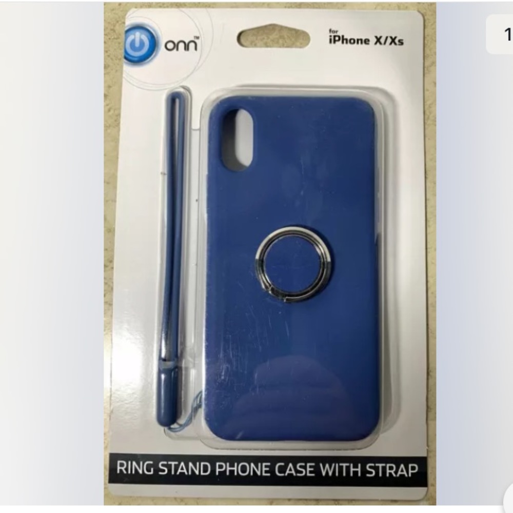 💜Onn iPhone X/XS Ring Stand PhoneCase W/Strap